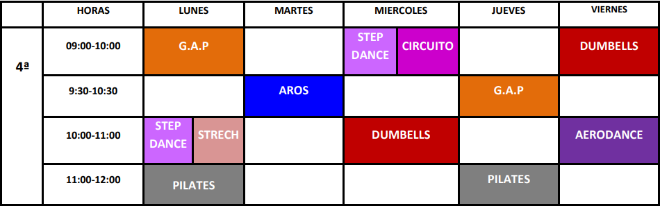 horarios mañanas 4