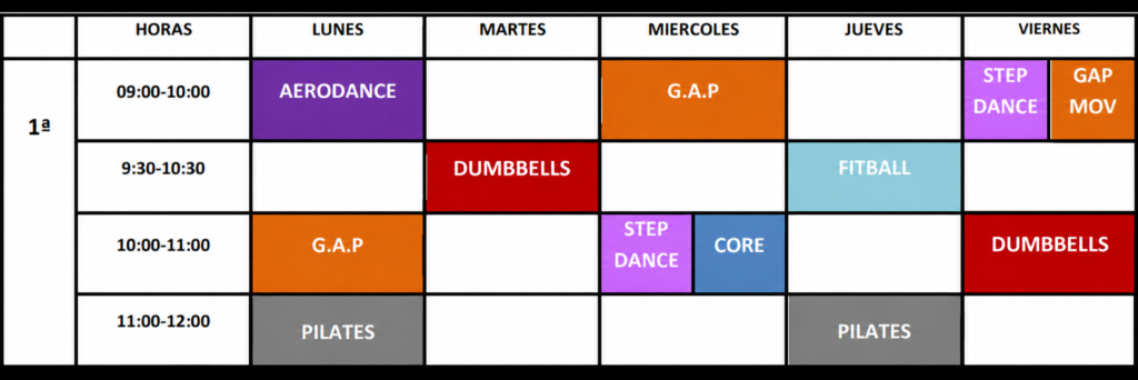 horario mananas dumbbells